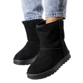 Schwarze isolierte Schneestiefel von Hank