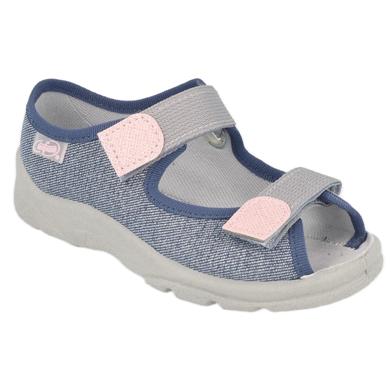 Befado Kinderschuhe 969Y167 rosa grau