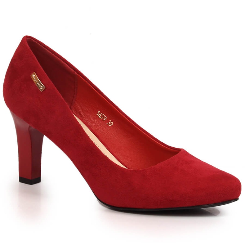 Rote Wildlederpumps für Damen Sergio Leone 1459