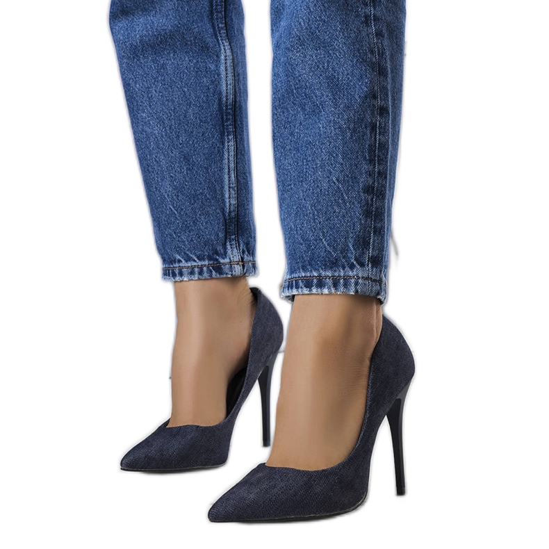 Marineblaue High Heels von Imard