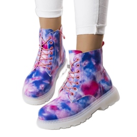 Bunte isolierte Stiefel von Amarel blau