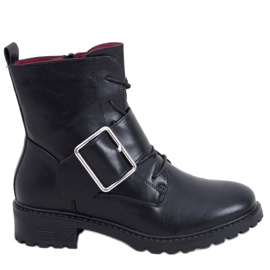 BM Schnürstiefel Billy Black schwarz