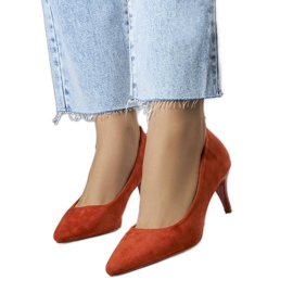 BM Braune Pumps mit hohem Absatz von Coursi