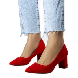 BM Demiki rote Pumps mit hohem Absatz