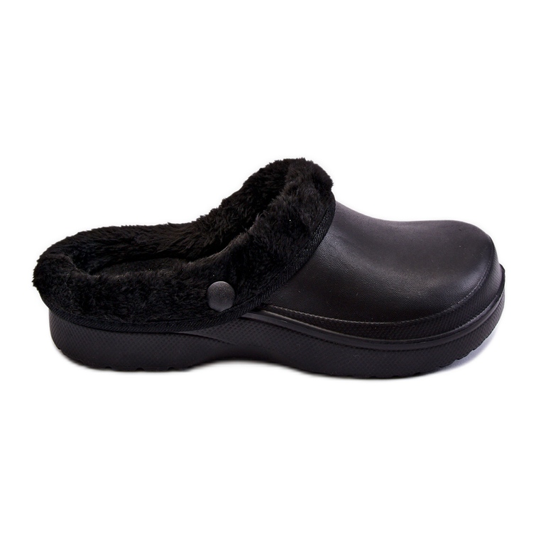 PM2 Warme Hausschuhe aus Schaumstoff für Damen Crocs Black Cova schwarz