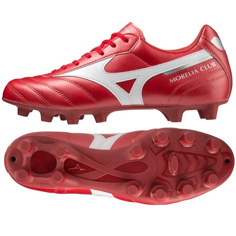 Mizuno Morelia Ii Club Md M P1GA221660 Fußballschuhe rot orangen und rottöne