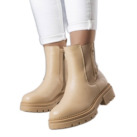 Beige isolierte Stiefel von Caron