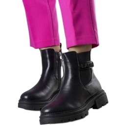 Schwarze isolierte Stiefel von Sanso