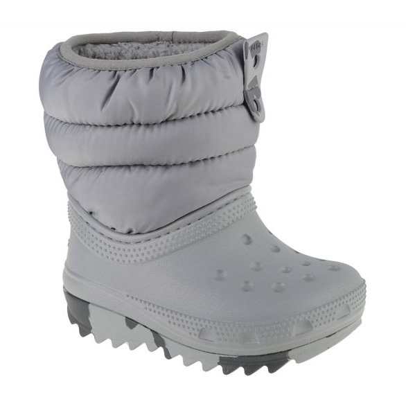 Crocs Classic Neo Puff Boot Kleinkind 207683-007 Schuhe grau