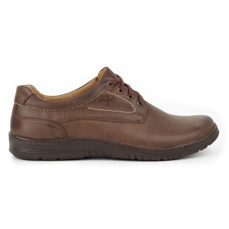 KOMODO Herren Casual Lederschuhe 921K braun