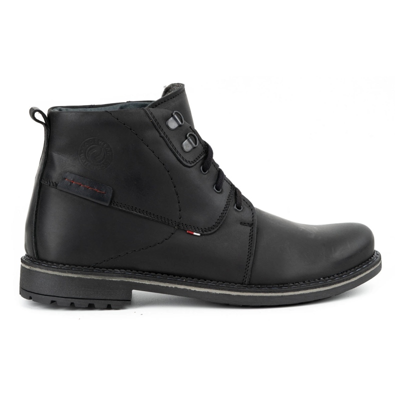 Olivier Herren Winter Lederstiefel 151GT schwarz
