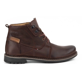 Olivier Herren Winter Lederstiefel 151GT braun