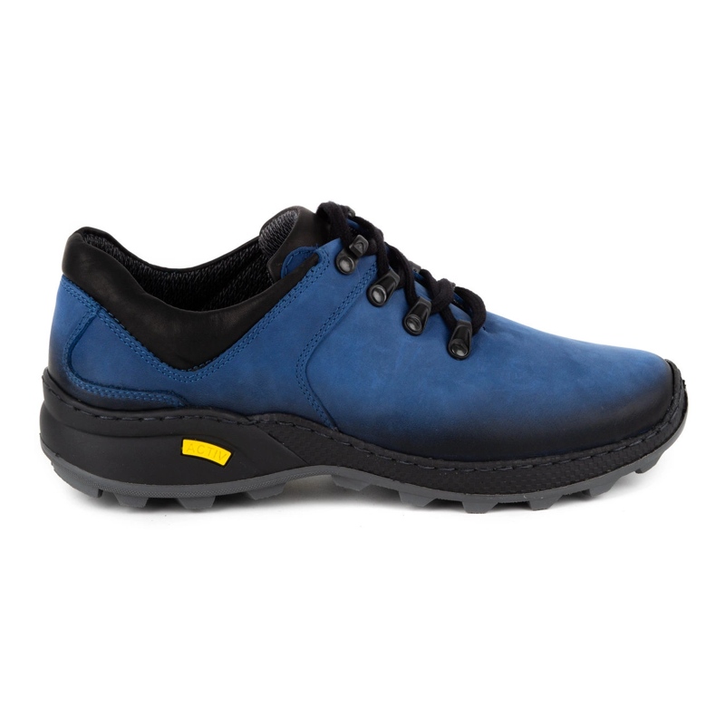 Olivier Herren-Trekkingschuhe aus Leder 890MA blau