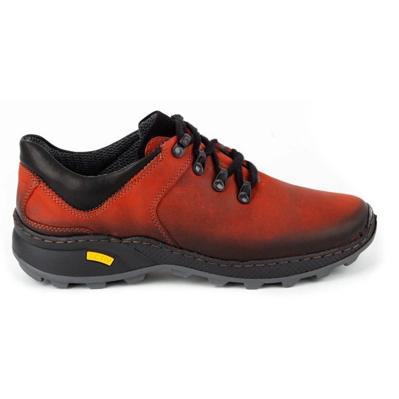 Olivier Herren-Trekkingschuhe aus Leder 890MA rot