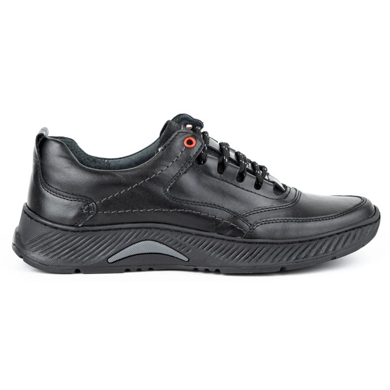 KOMODO Herrenschuhe Sport 922K aus schwarzem Leder