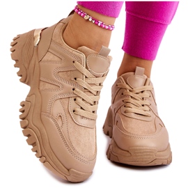 PG1 Klassische Sportschuhe auf einer dunkelbeigen Bowie-Plattform