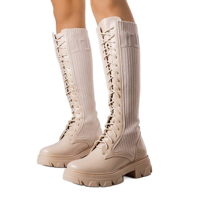 BM Beige Schnürstiefel von Montis