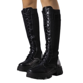 BM Schwarze Schnürboots von Montis