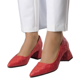 BM Rote Pumps mit hohem Absatz von Migne