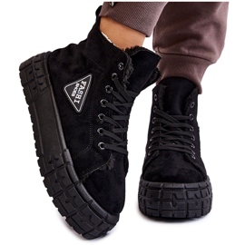 PM1 Hochisolierte Wildleder-Sneakers Schwarz Evren