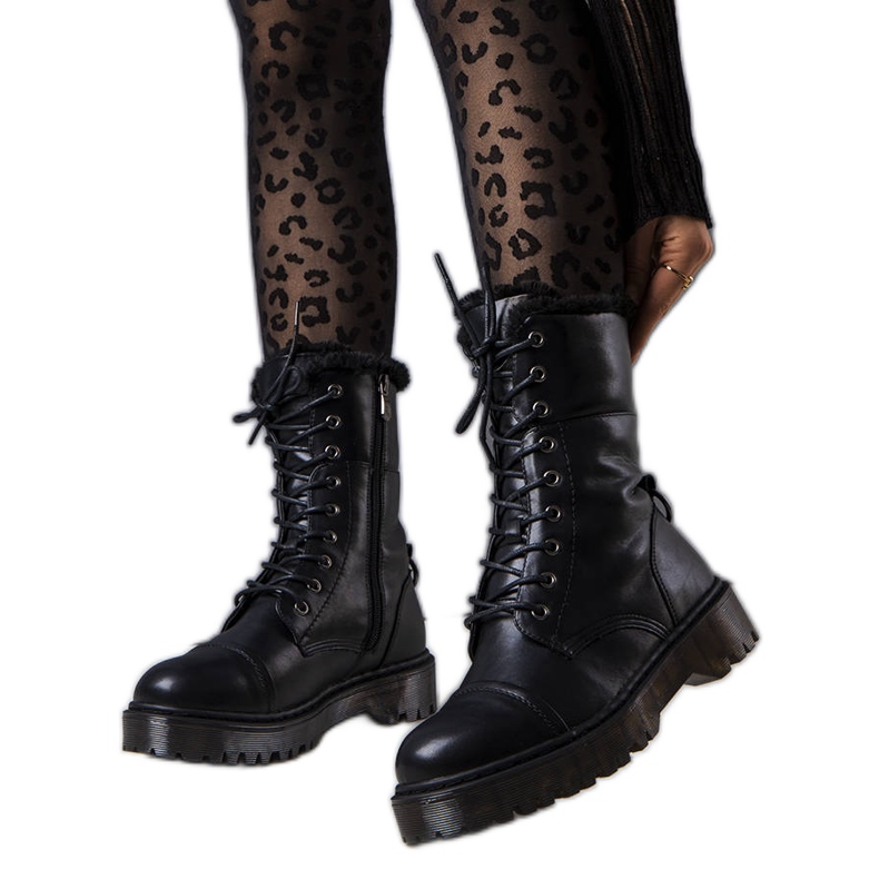 Schwarze isolierte Stiefel von Marien
