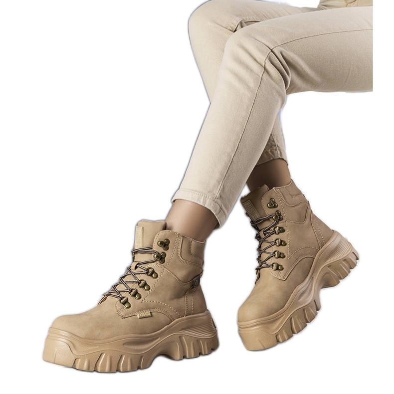 Beige Big Star Stiefel KK274366