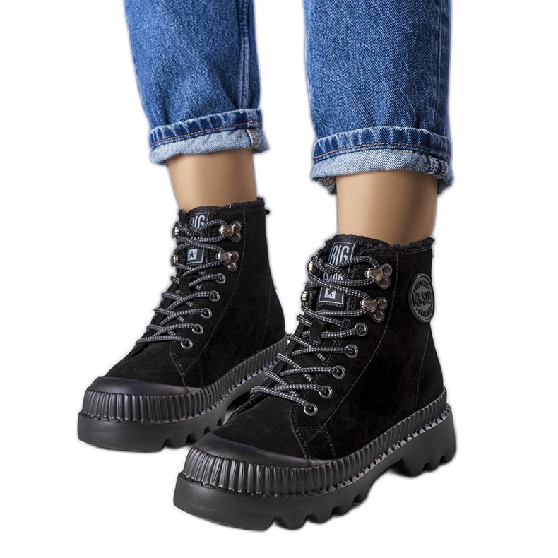 Schwarze isolierte Stiefel Big Star KK274522