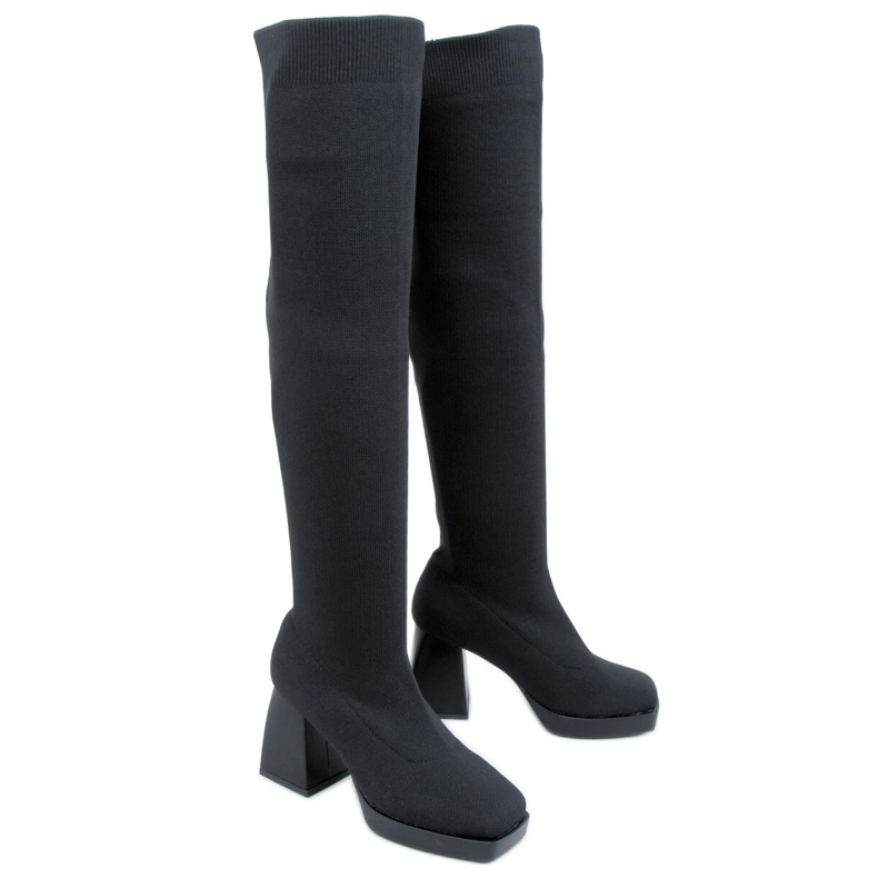 PA1 Hochhackige Stiefel von Hilary Black schwarz