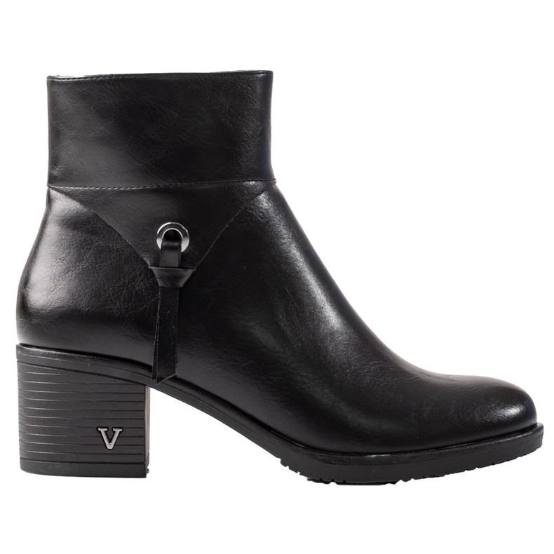 W. Potocki Damenstiefel Potocki auf einem breiten schwarzen Pfosten