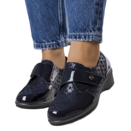 BM Marineblaue Brogues von Drancy navy blau