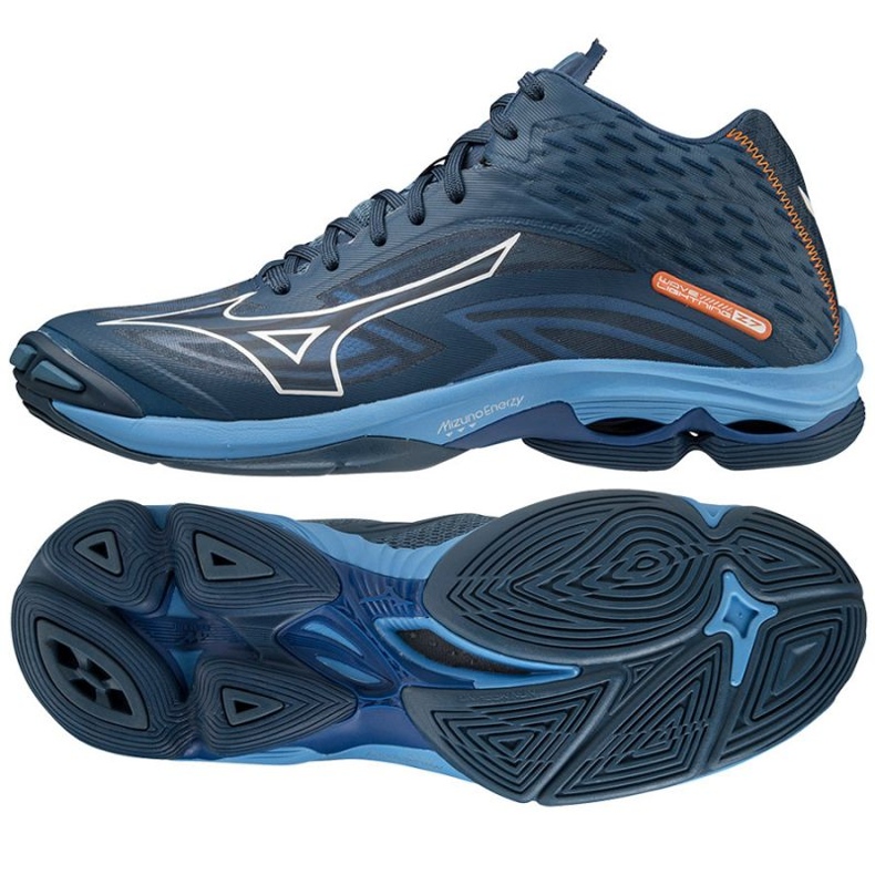 Schuhe Mizuno Wave Lighting Z7 Mid M V1GA225021 navy blau blau