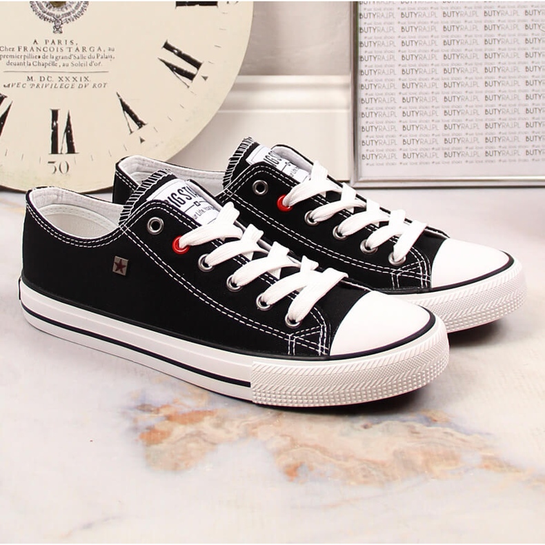 Schwarze halbe Turnschuhe Big Star T274023