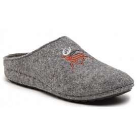 Weihnachtsfilzpantoffeln Panto Fino WKK267022 INT1797A grau