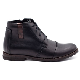 Joker Schwarze Winter Herrenschuhe 315J