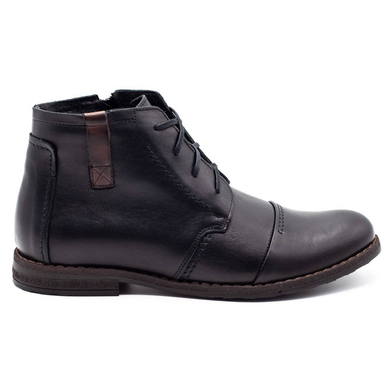 Joker Schwarze Winter Herrenschuhe 315J