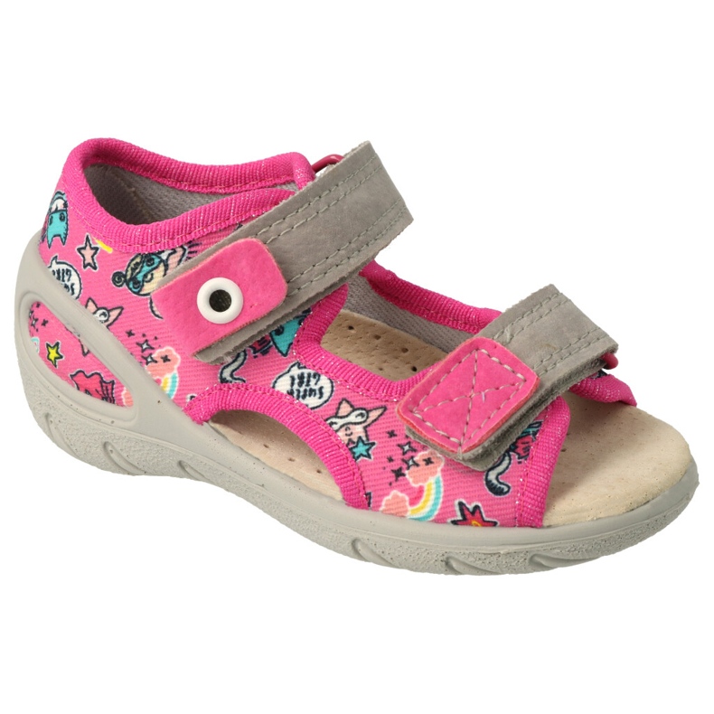 Befado Kinderschuhe VPE 065X171 rosa grau