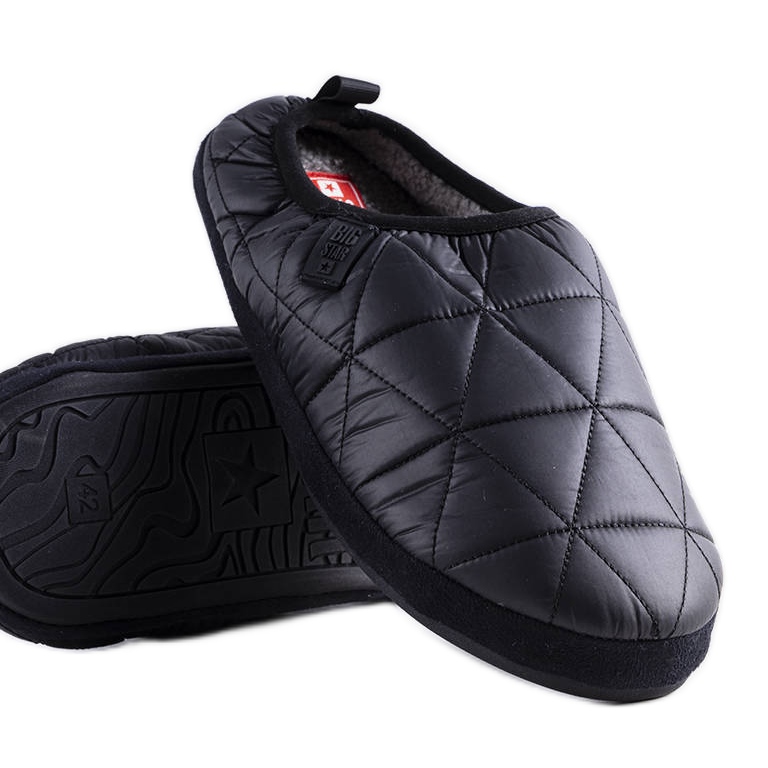 Big Star schwarz isolierte Hausschuhe KK174365