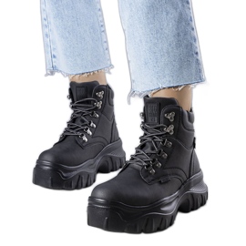 Big Star schwarze Stiefel KK274368