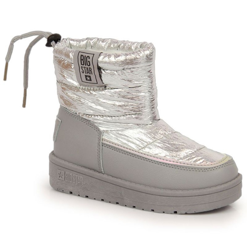 Big Star KK374218 Metallic-Schneestiefel silber-