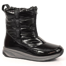 Big Star INT1785B Metallic-Schneestiefel schwarz