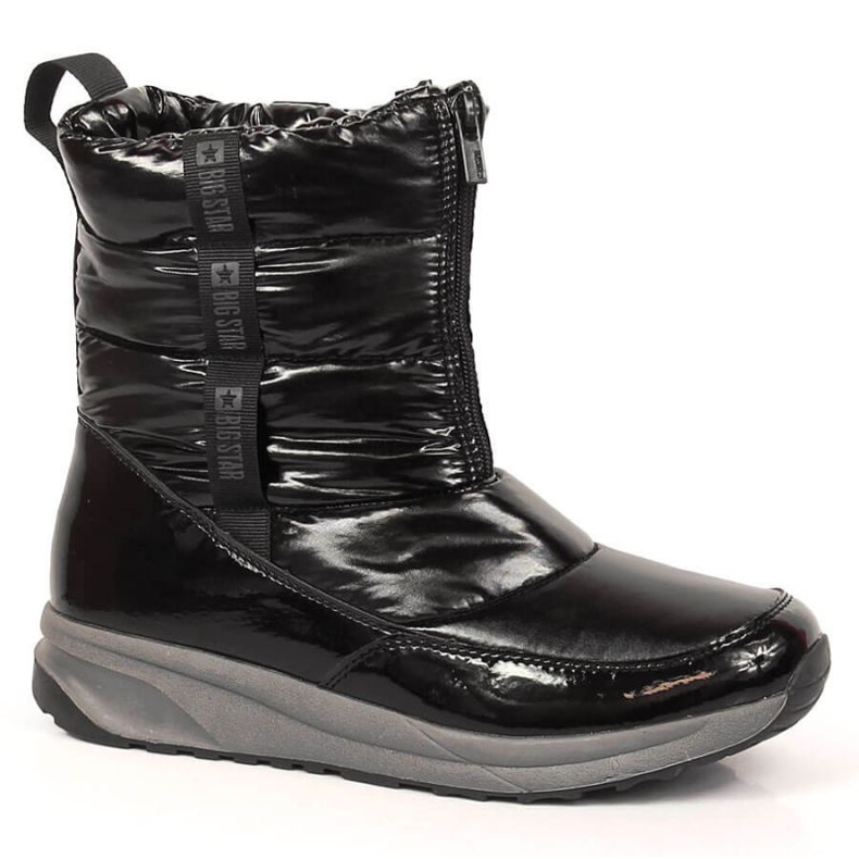 Big Star INT1785B Metallic-Schneestiefel schwarz
