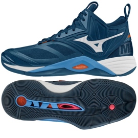 Mizuno Wave Momentum 2 Mid V1GA211721 Volleyballschuhe blau blau