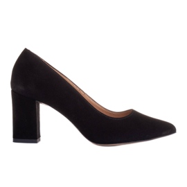 Marco Shoes Wildleder Pumps schwarz
