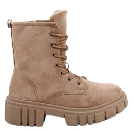 PA1 Kelis Khaki Schnürstiefel beige