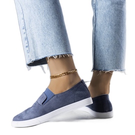 PA1 Blaue Sneaker aus Öko-Wildleder von Jamal