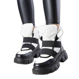 Weiße isolierte Schneestiefel zum Hineinschlüpfen von Francisco