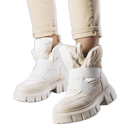 Beige isolierte Schneestiefel zum Hineinschlüpfen von Francisco