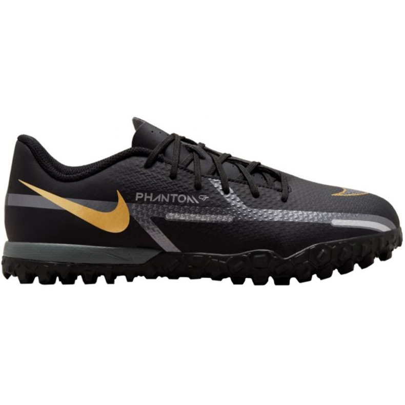 Nike Phantom GT2 Academy Tf Jr DC0817 007 Fußballschuhe schwarz schwarz