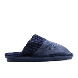 BM Marineblaue Herrenhausschuhe von Lesseps
