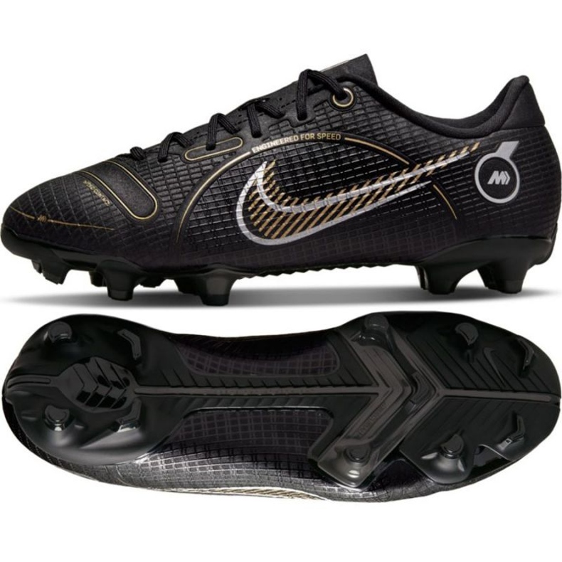 Fußballschuhe Nike Mercurial Vapor 14 Academy FG/MG Jr DJ2856 007 schwarz schwarz